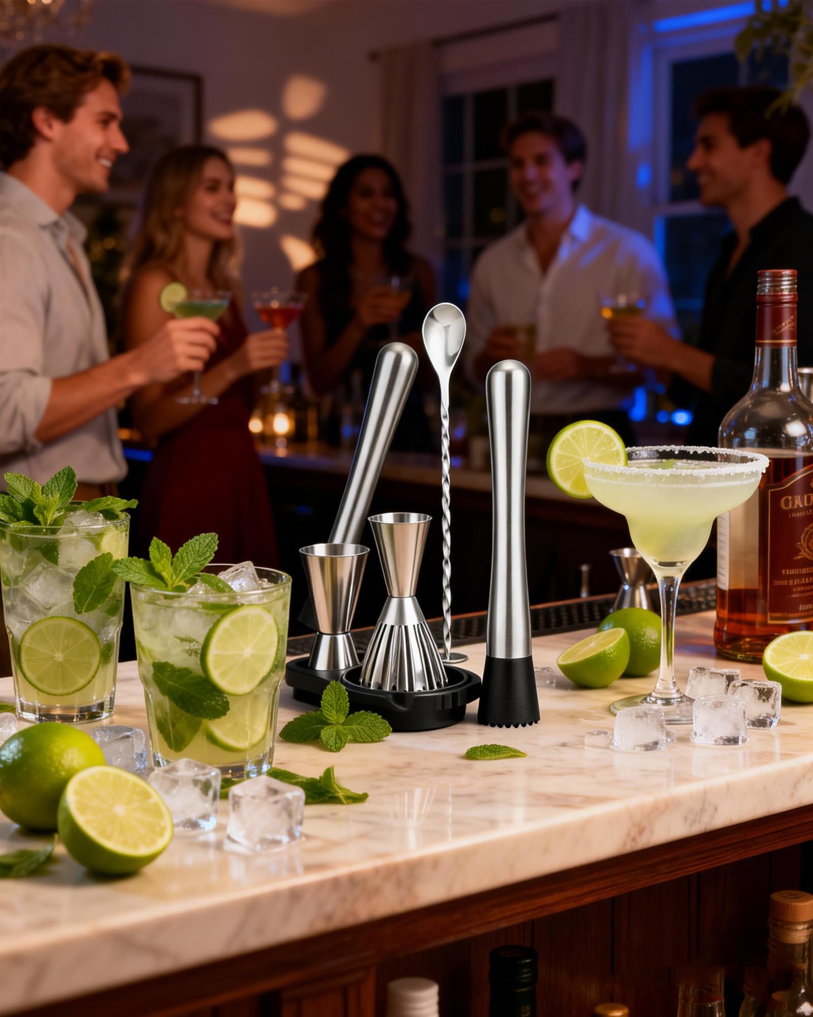 Stainless Steel Cocktail Muddlers - 2 Pack -9 Stainless Steel Cocktail Muddlers - 2 Pack -9