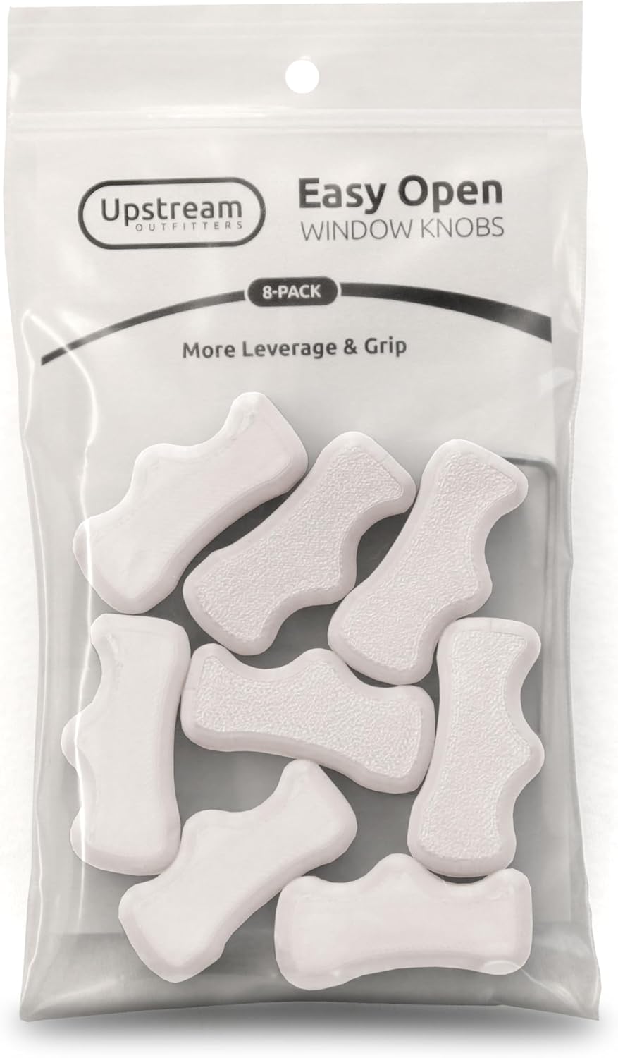 Upstream Easy Open Window Knobs 8-Pack (Silver)