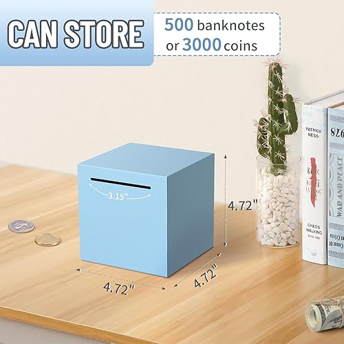 Miniatura 9 de Alcancía para adultos debe romperse para abrir, alcancía irrompible de acero inoxidable para adultos, caja de ahorro de metal para ahorrar dinero