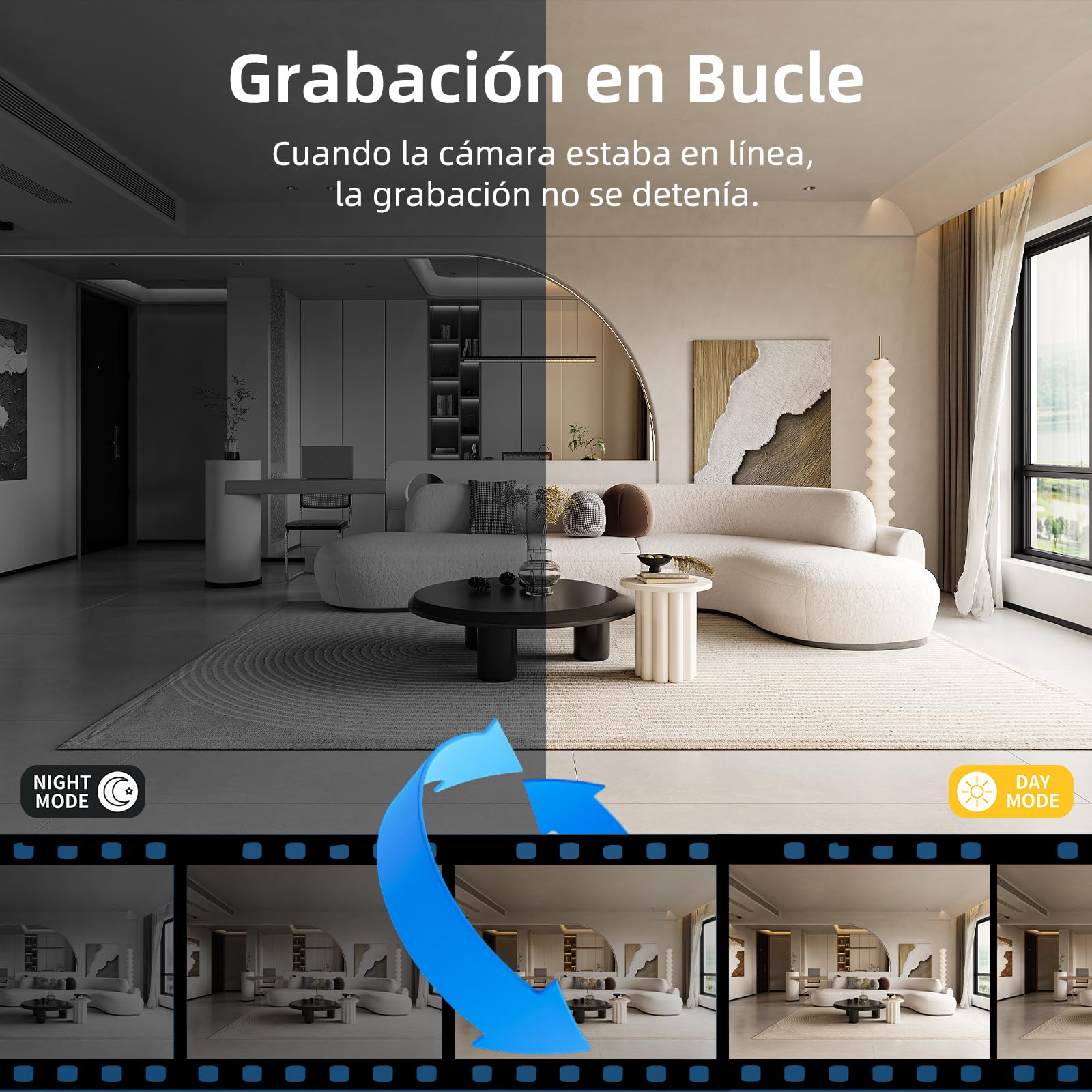Cámara Espía Oculta 4K WiFi, Detección Movimiento | mini camara espia,visión nocturna, Ángulo de giro, app móvil, monitor bebé/mascota, alertas en tiempo real