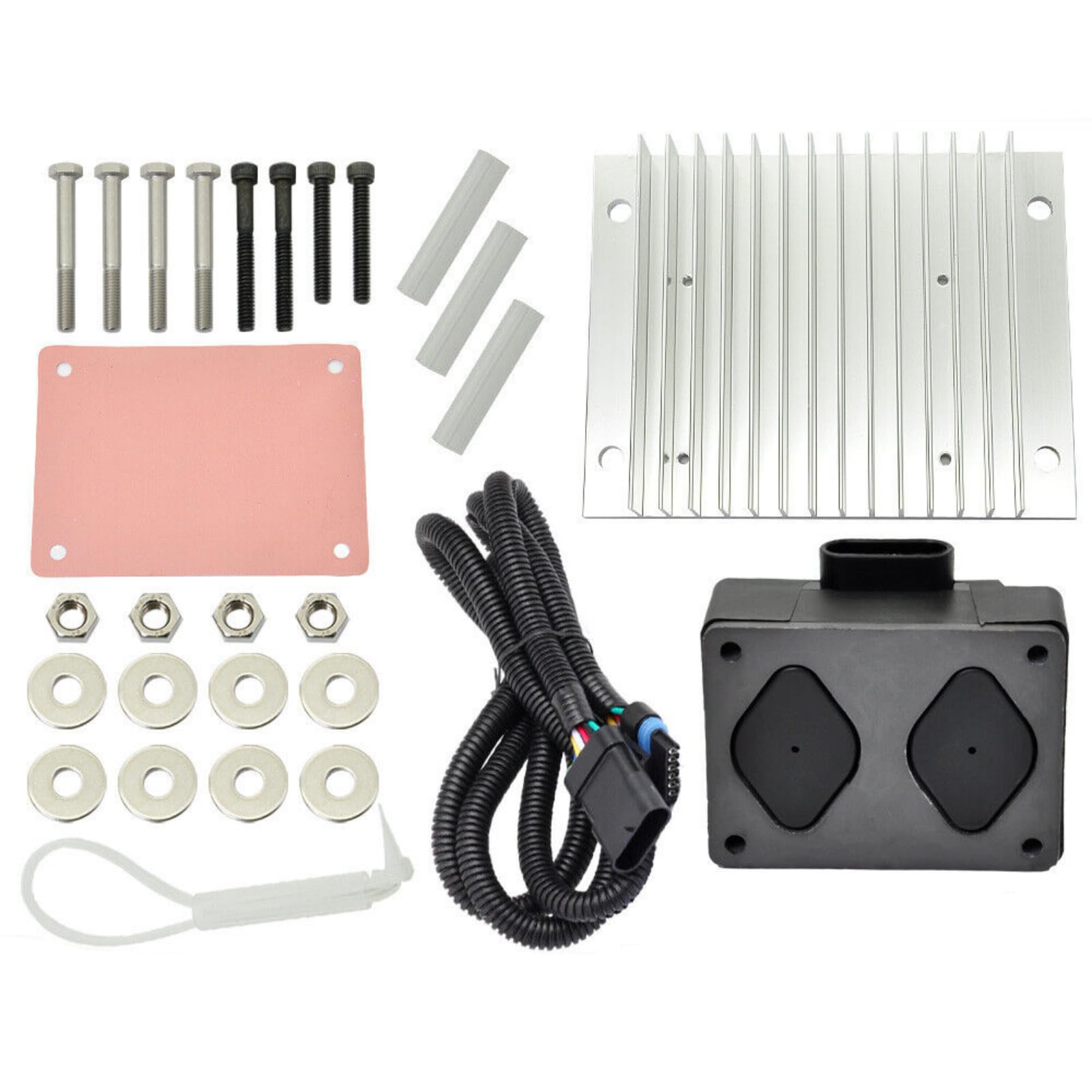 Fuel Pump Driver Module PMD and Relocation Kit Set Compatible with Chevy GMC 6.5L Diesel 1994-2002 Replaces 12562836 19209057 904-104