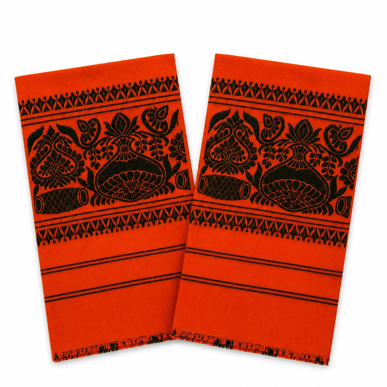 Head and Neck Cover Orange with Black Embroidery-picture-16