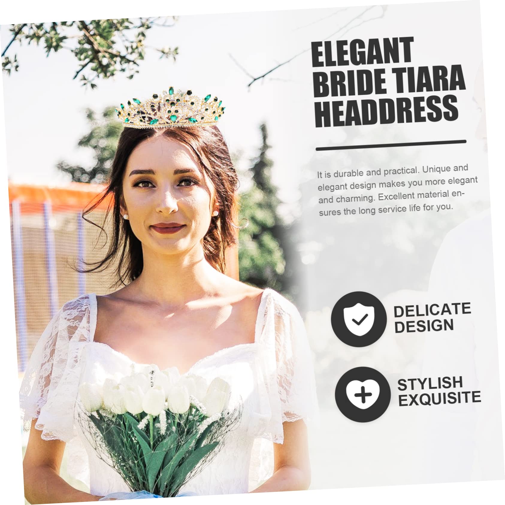 FOMIYES Krone Haarschmuck Tiaras für Frauen Kopfschmuck für die Braut Haarschmuck für die Hochzeit Dusche Haarschmuck für die Braut Tiara für Frauen Mädchen Tiara braut strass tiara Metall