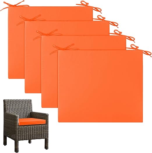 UNIKOME Outdoor Chair Cushions Pack of 4, Waterproof Patio