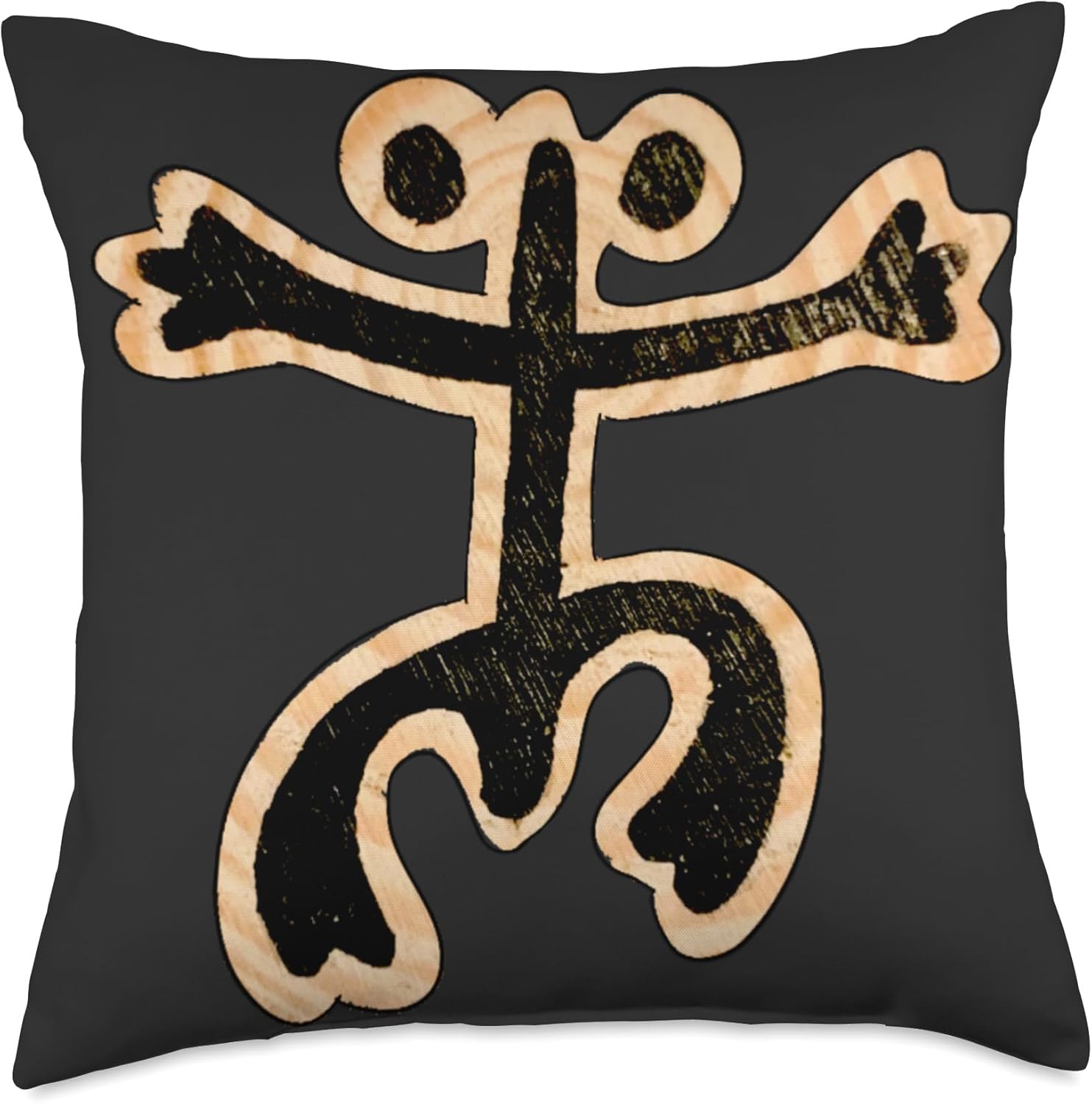 Puerto Rico Coqui Frog Taino Art Boricua Symbol Throw Pillow