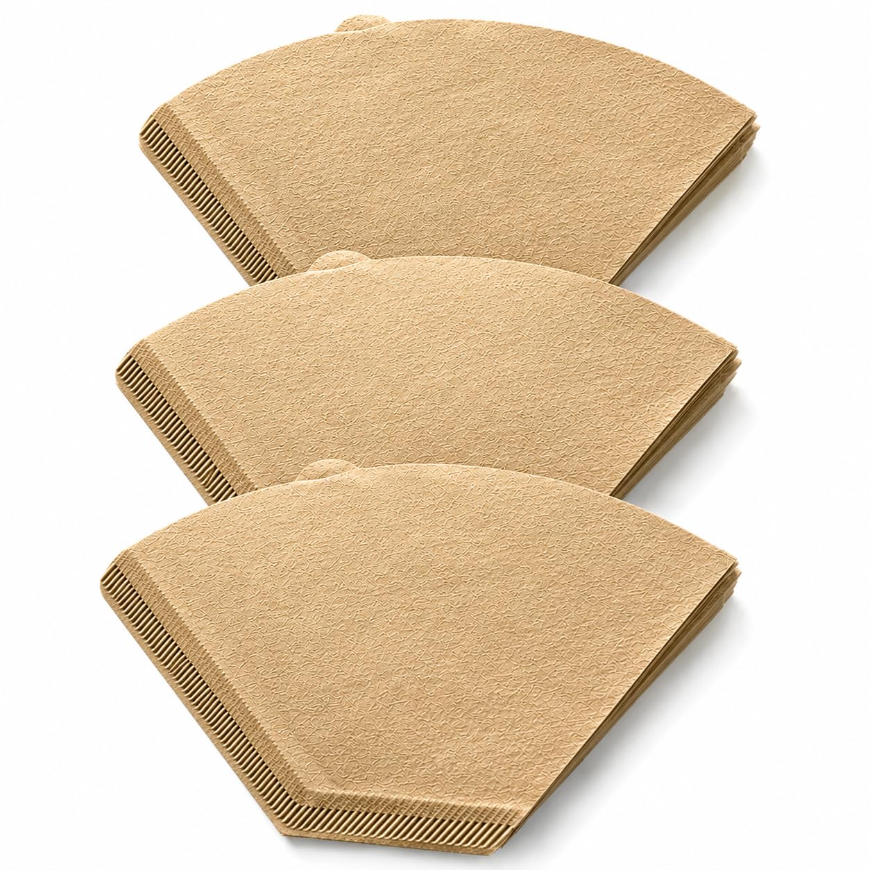Coffee Filter Papers, Size 4 for Filtropa Natural Unbleached, 240 Count (3x80 Pack), 100% Natural Brown Paper
