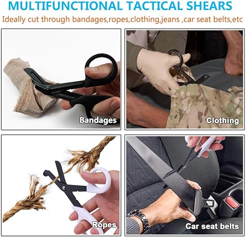 Miniatura 6 de KRYDEX Tactical Medical Shears Bolsa táctica EMT tijera vaina MOLLE mano herramientas titular