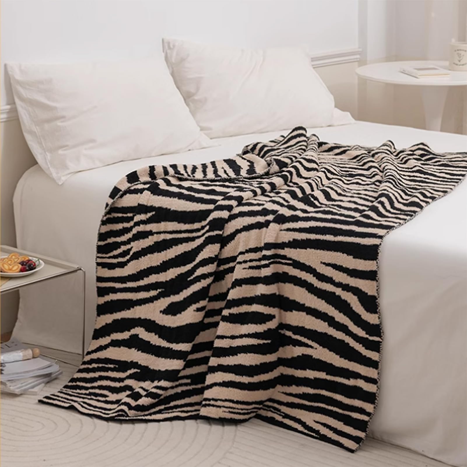 Weiche, Flauschige Überwurfdecke – Queen-Size-Größe, warme, gemütliche, Flauschige Decke, leichte, atmungsaktive Decke für Bett, Stuhl, Sofa, Couch, Outdoor