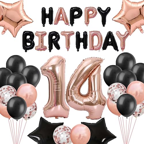 Miniatura 5 de Decoraciones de cumpleaños número 16 para niñas decoración de cumpleaños de 16 años para sus niñas pancarta de cumpleaños de 16 años globos de