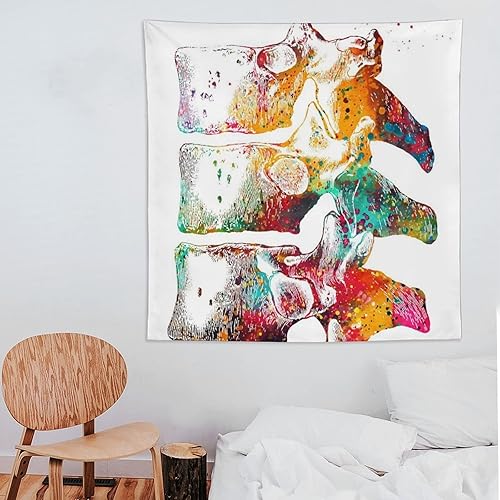 Miniatura 7 de Pintura abstracta de arte moderno, tapiz de vértebras torácicas, Rosalias, pintura artística sobre poliéster, arte de pared, tapiz de pergamino,