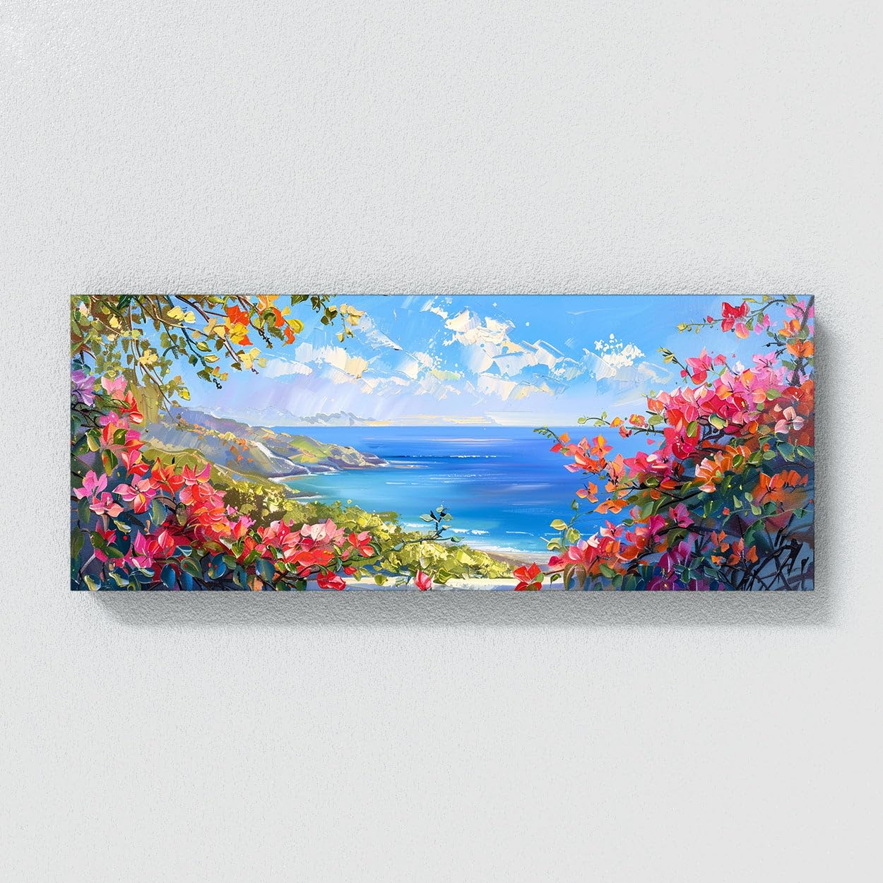 Amazon.com: Sense Canvas Bougainvillea Seaside Bliss 2 Canvas Art