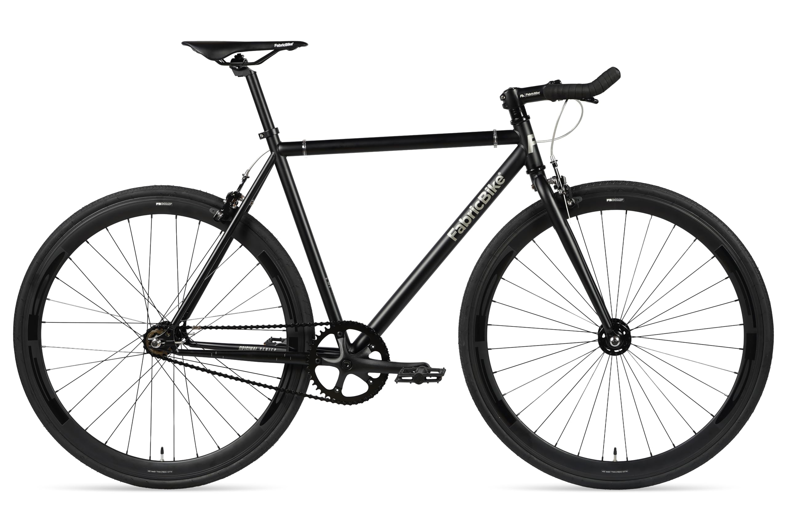 Bicicleta Fabric Bike – Original Collection, Hi-Ten de acero negro, Fixed Gear, Single Speed, Urban Commuter, 8 colores y 3 Tamaños, 10 kg