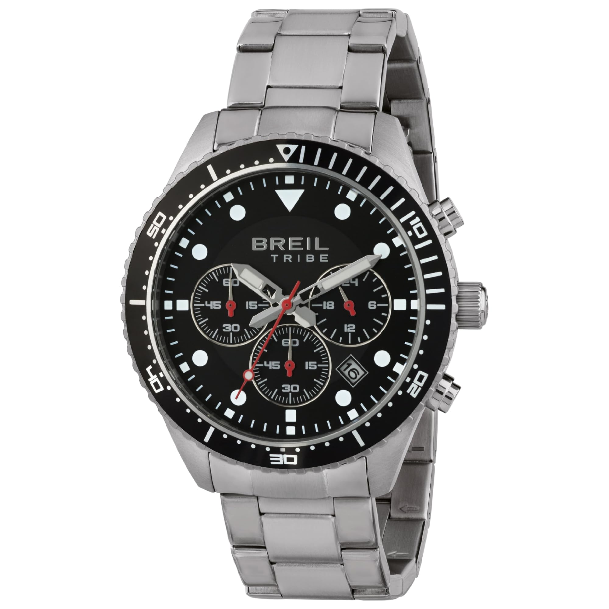 Breil Sail EW0582 Men's Watch with Silver Stainless Steel Bracelet Case Diameter 42 mm, Silver, Sports