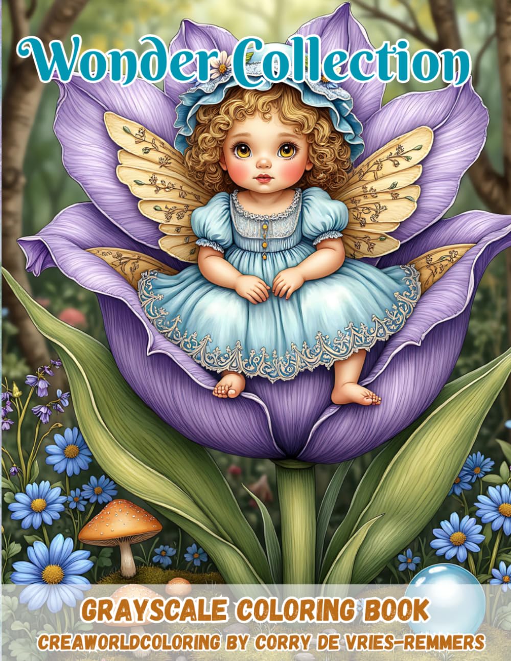 Wonder Collection: Fantasy Coloring Book with Magical Girls, Cute Animals, Steampunk Art and Whimsical Worlds