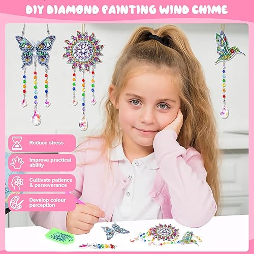 Miniatura 3 de Manualidades para niños de 8 a 12 años, regalos de cumpleaños para niñas de 6, 7, 8, 9, 10 y 11 años, kits de pintura de diamantes para niñas,
