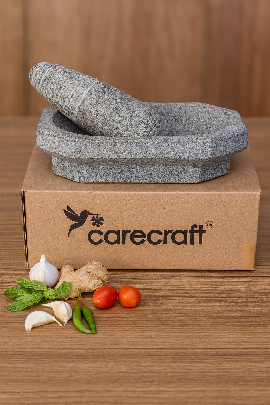 Kalvam Stone Mortar and Pestle Set, Traditional Masher, Khalbatta, Kharal, Musal,for Kitchen, Home, Herbs and Spices (10 inch)-image-11