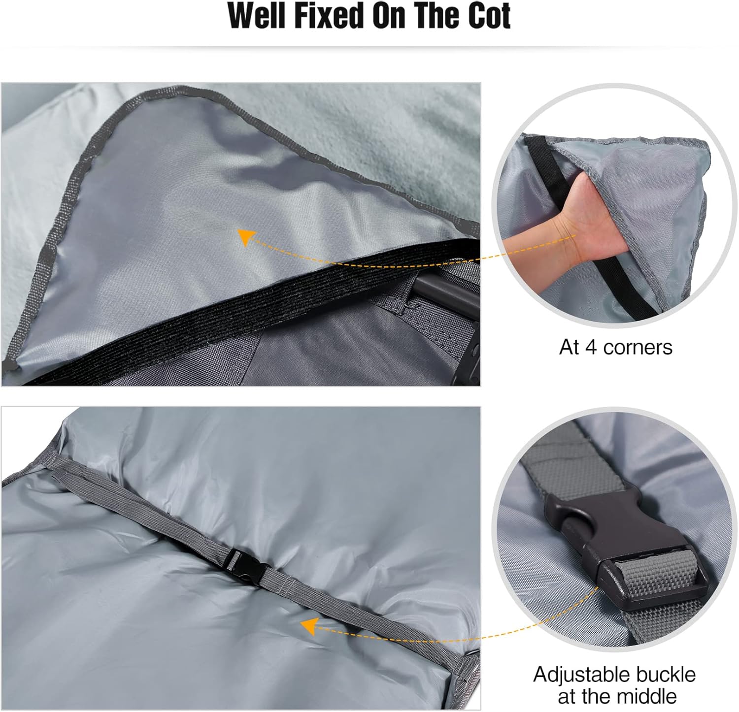REDCAMP XL Cot Pads for Camping, Soft Comfortable Cotton Thick Sleeping Cot Mattress Pad 75"x29", Grey Thicker : Sports & Outdoors
