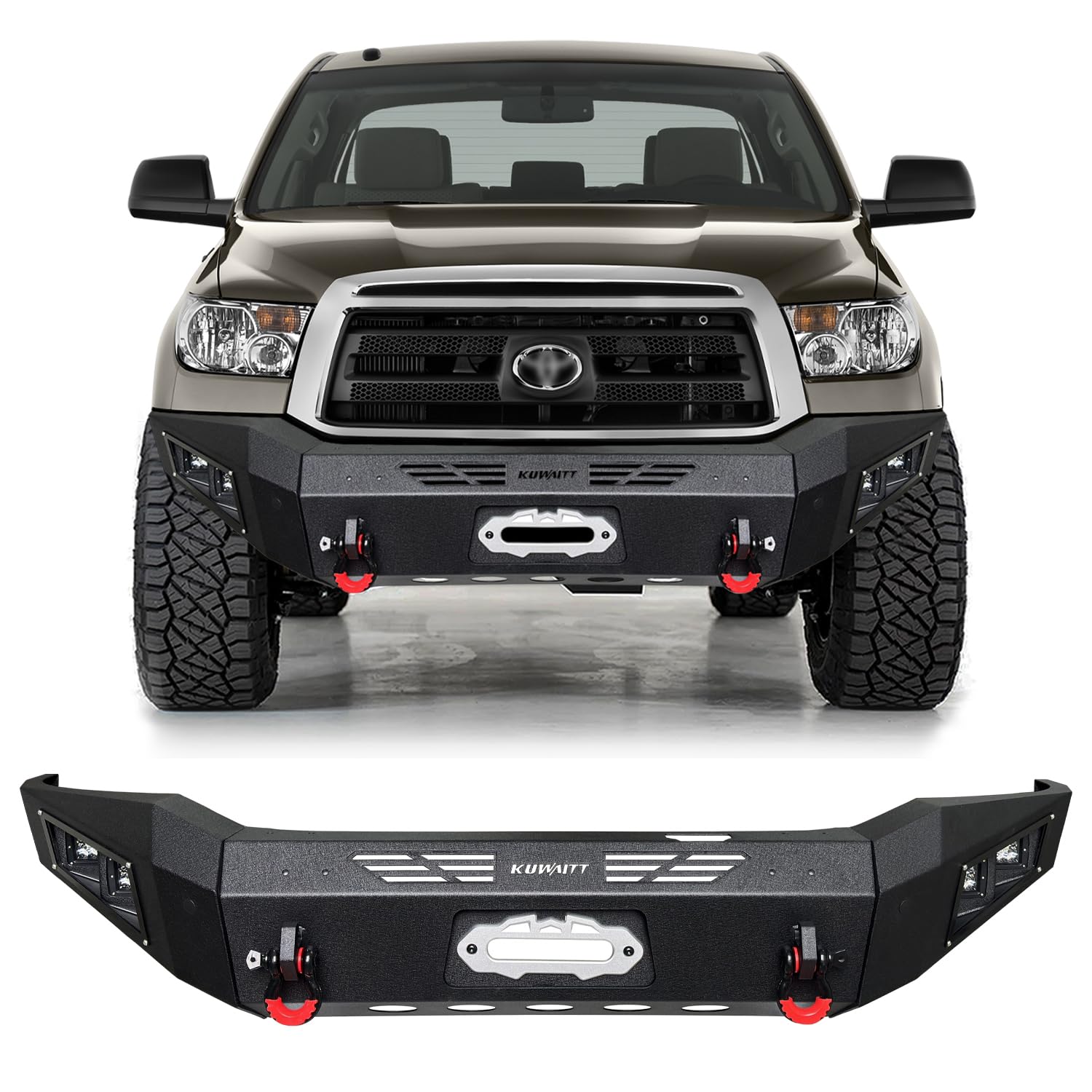 Amazon.com: VOJEYD Front Bumper Compatible with Toyota Tundra 2007 2008 ...