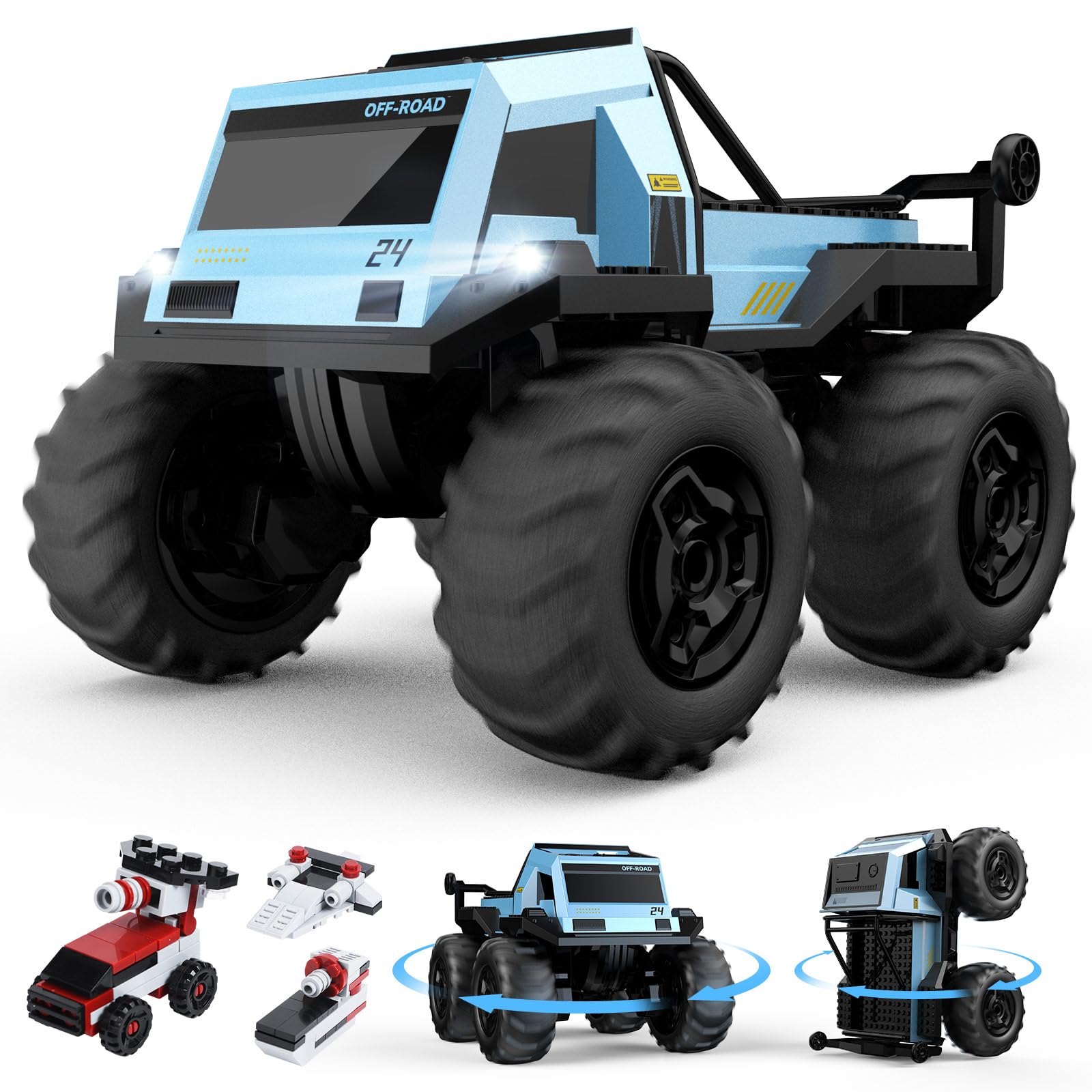Amazon.co.jp: DEERC ラジコンカー 子供向け 水陸両用 オフロード