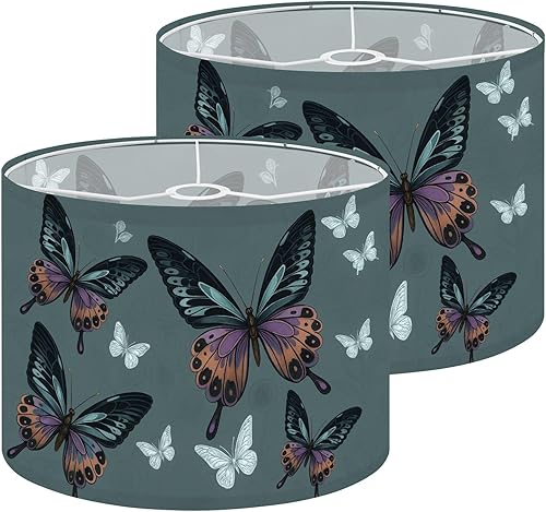 Vista 13 de Drum Lamp Shade retro polygon vaporwave sunset abstract mountains Lampshade for Floor Lamps Table Lamps Pendant Light 11"x8.9" Replacement Linen