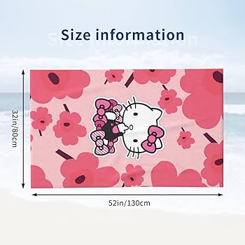 Amazon|ハローキティ 花柄 ピンク バスタオル タオル 柔らかい 厚手 Amazon|ハローキティ 花柄 ピンク バスタオル タオル 柔らかい 厚手