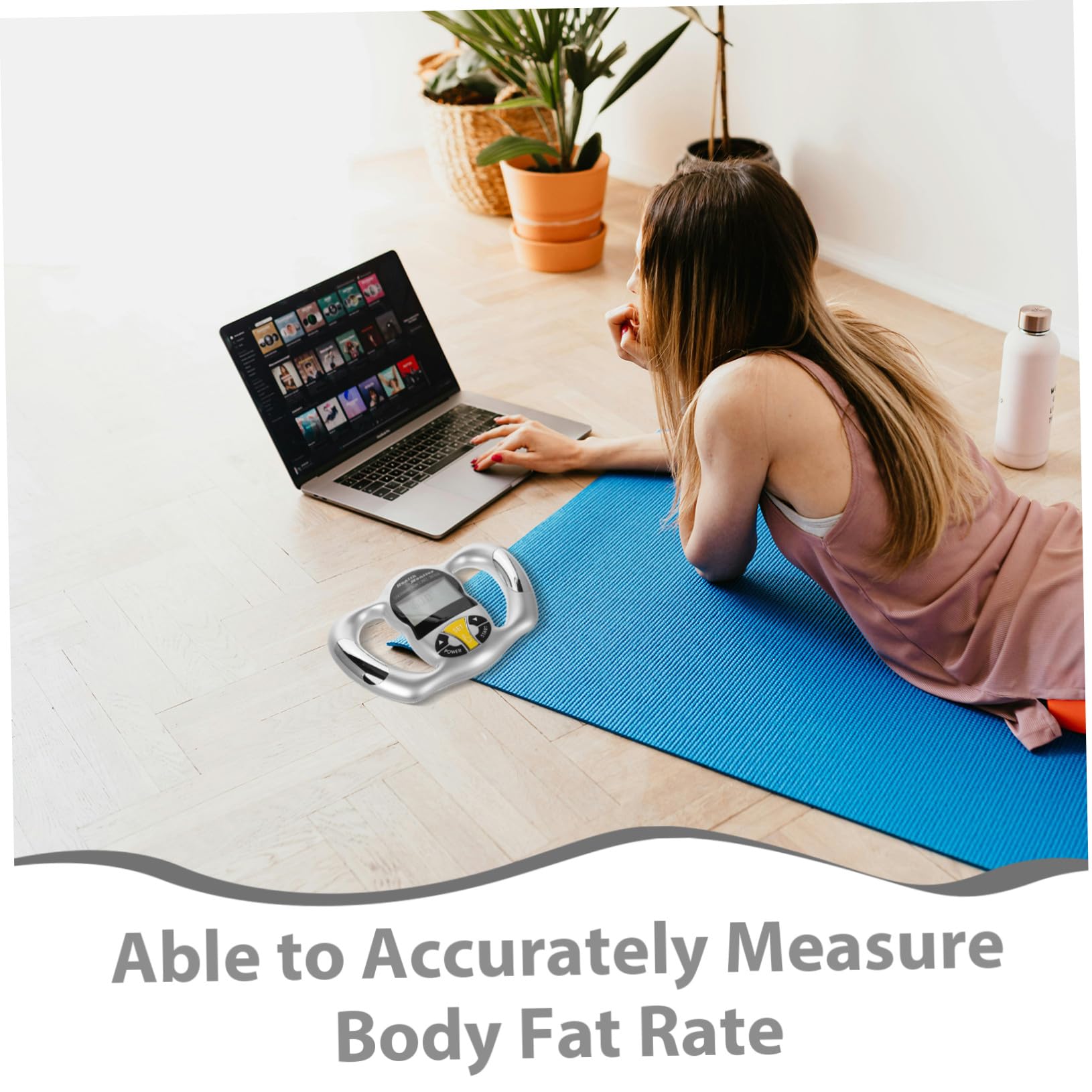 Misuratore Grasso Corporeo Portatile Argento Abs, Analisi Bmi | Misurazione Digitale Precisa, Uso Ovunque e Viaggio, Interfaccia Intuitiva e Design Compatto