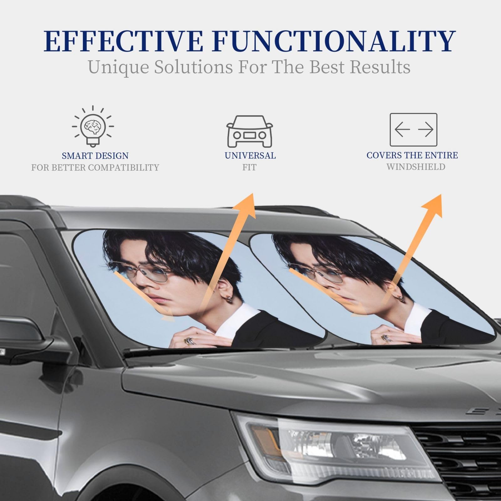 Amazon | 登坂広臣 (1)(1) 車用サンシェード サンバイザー 日よ