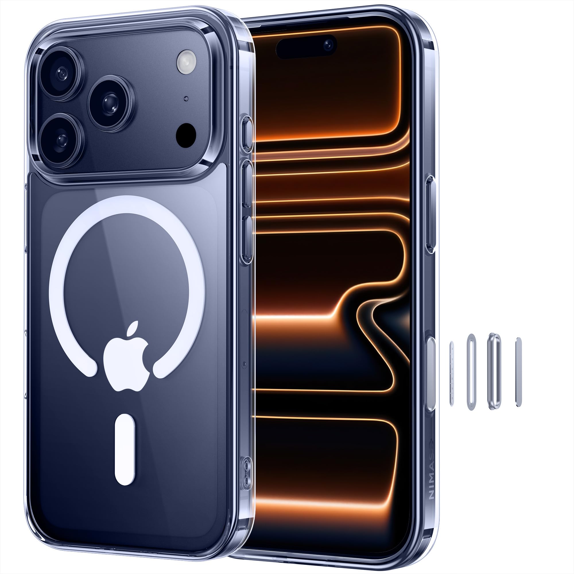Coque Transparente Anti-chocs Pour IPhone 17 Pro Max - Protection Militaire, Fine, Anti-jaunissement, Avec Contrôle Caméra