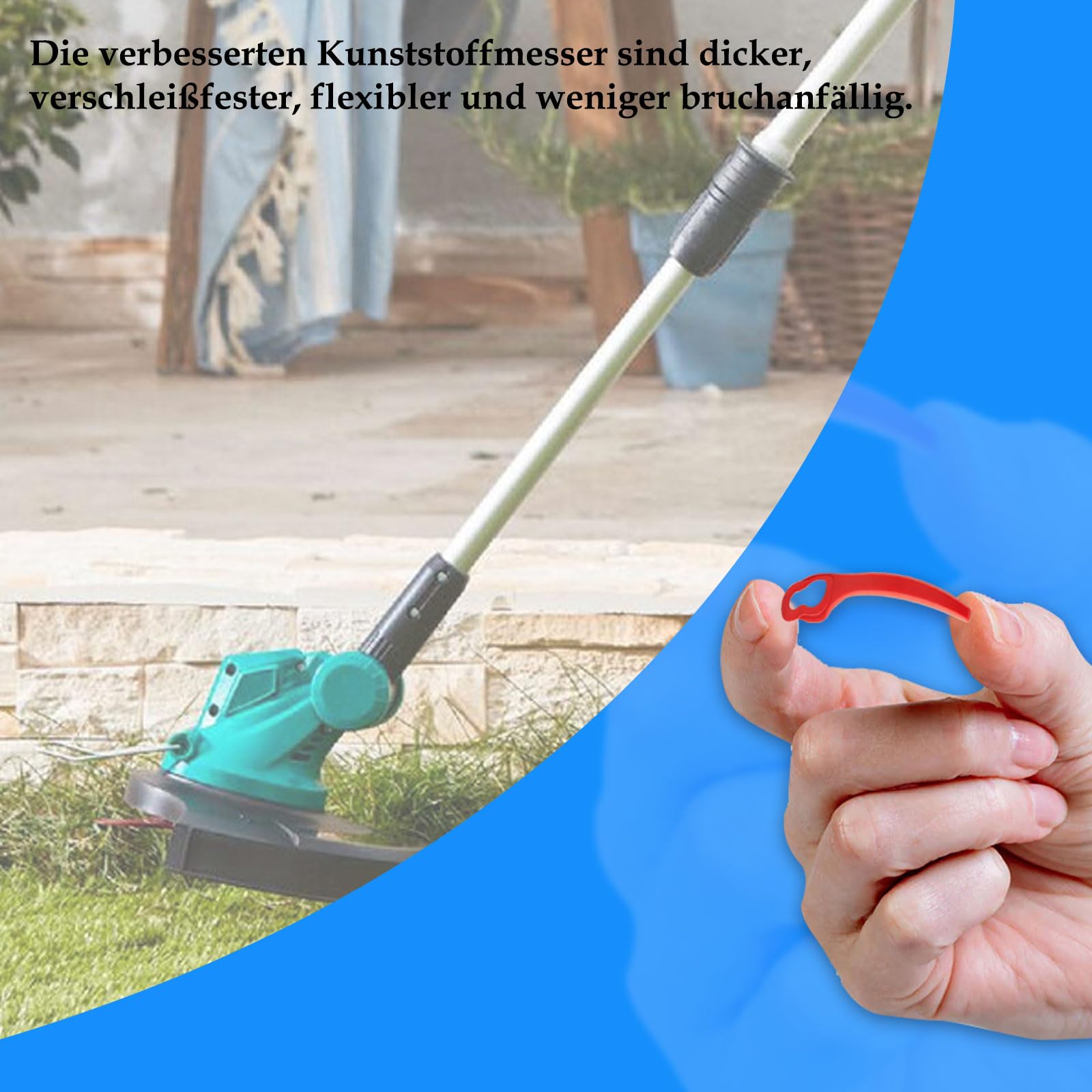 Lame Ricambio E Tagliagrass Plastica Adatte Strumenti - Italy