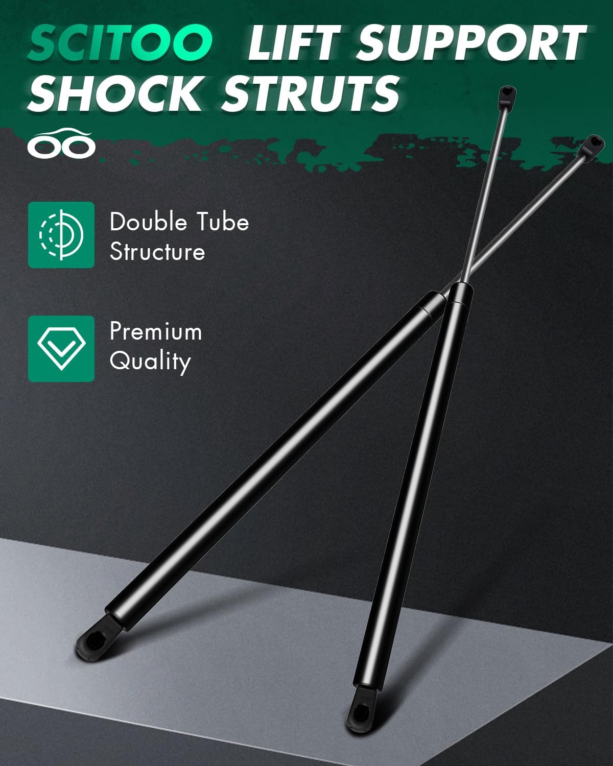 SCITOO Liftgate Lift Supports Replacement Struts Gas Springs Shocks Fit for Toyota Sienna 2004-2010