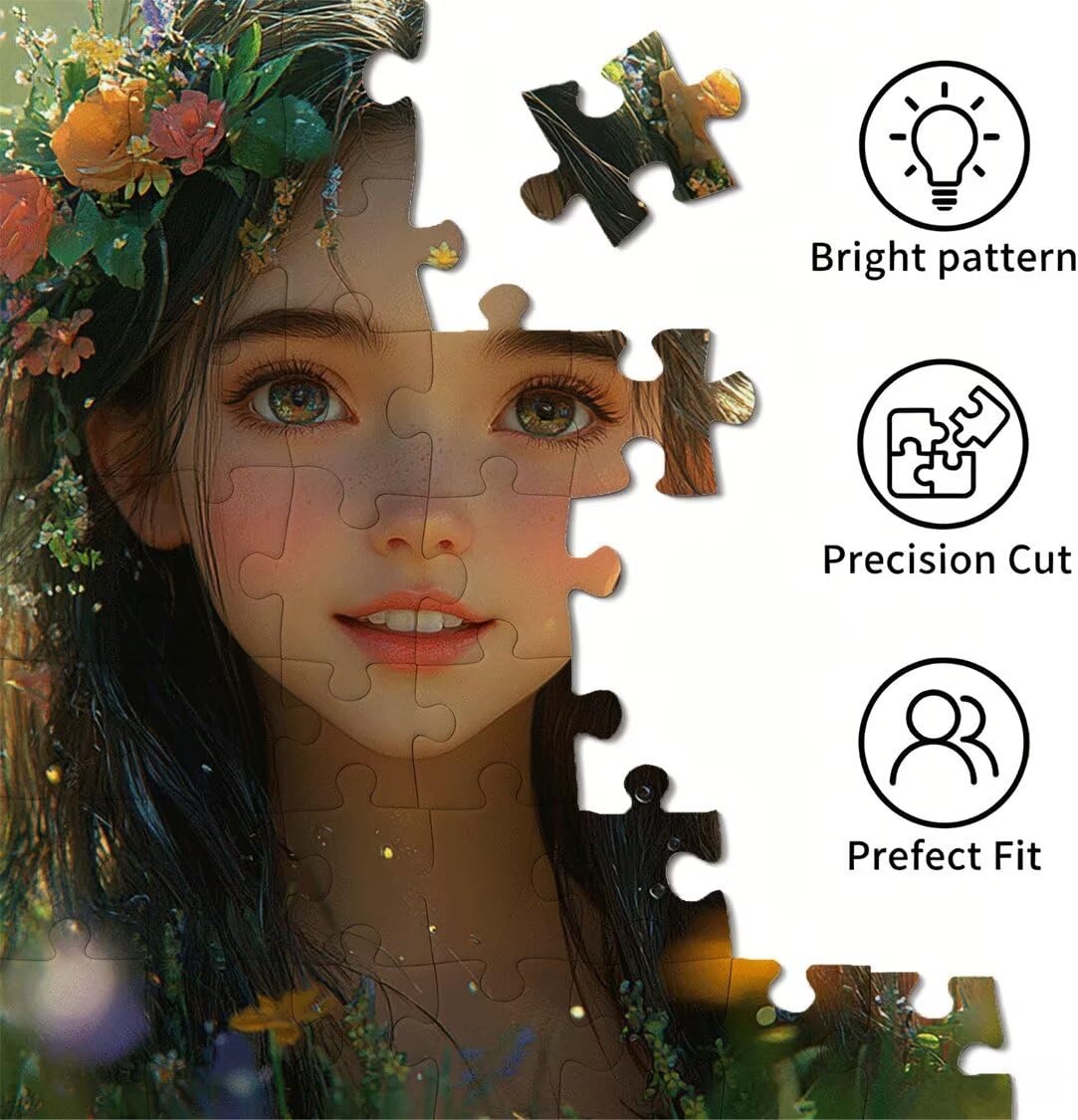 5000 sztuk puzzli dla dorosłych, gry rodzinne, wiosenna dziewczyna, n-56