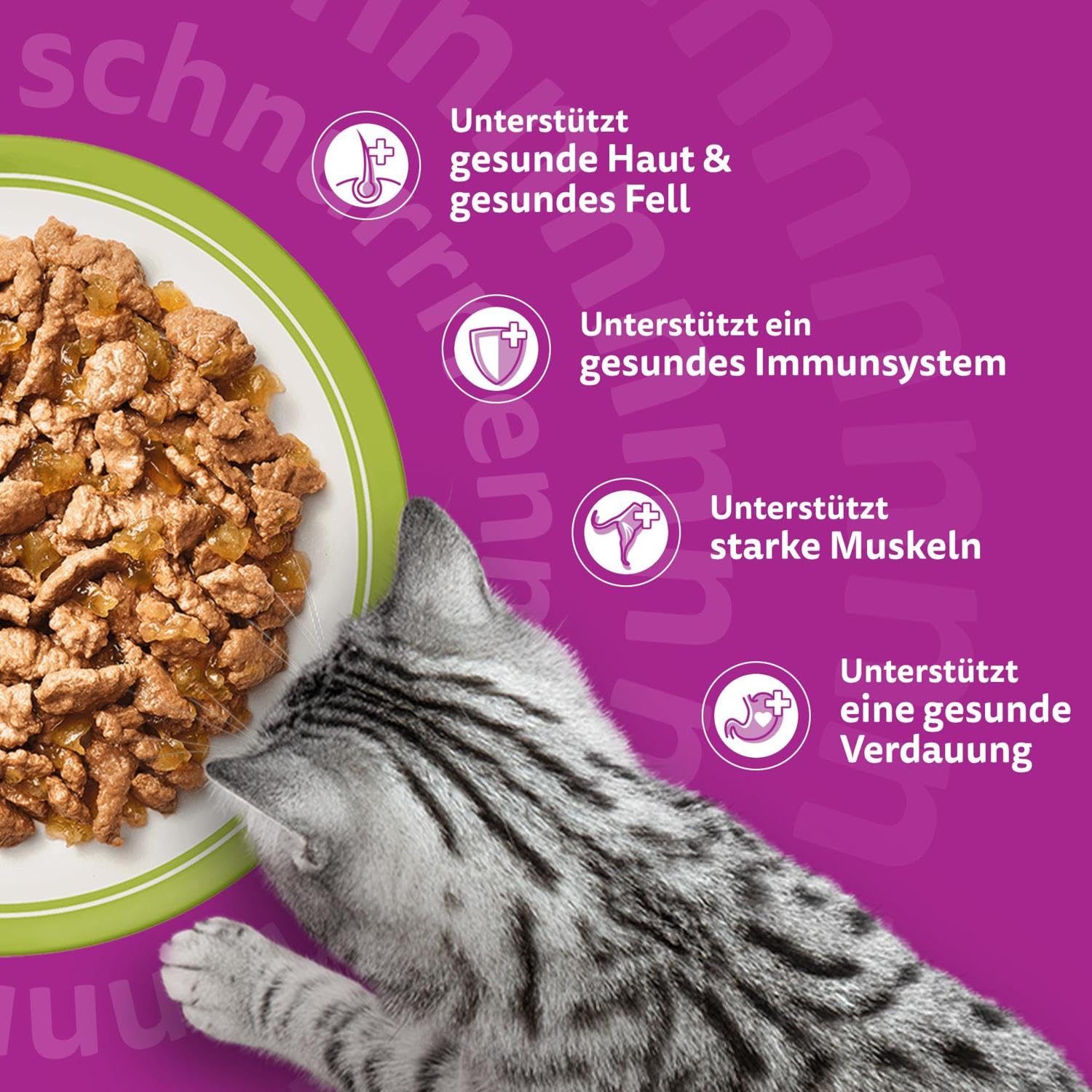 Whiskas Adult 1+ Katzennassfutter Gemischte Auswahl in Gelee, 84 Portionsbeutel, 84x85g (1 Großpackung) – Hochwertiges Katzenfutter nass, für ausgewachsene Katzen