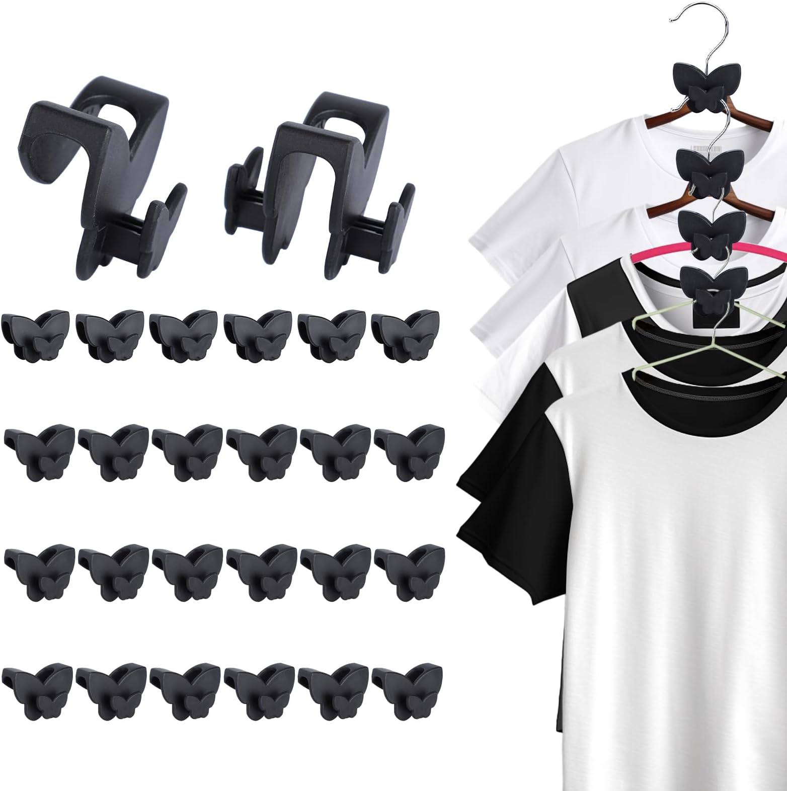 Space Saving Hanger Hooks, Clothes Hanger Connector Hooks