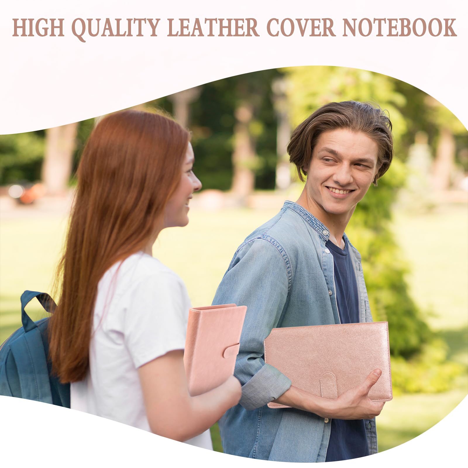 SHIQIKEJIPTY Steno Pad Holder PU Leather Cover 6x9 Brown