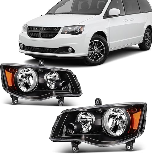 Miniatura 24 de SCITOO Faros delanteros para Jeep Grand Cherokee 1999-2004, carcasa cromada, reflector ámbar, lente transparente, lado del conductor y del pasajero