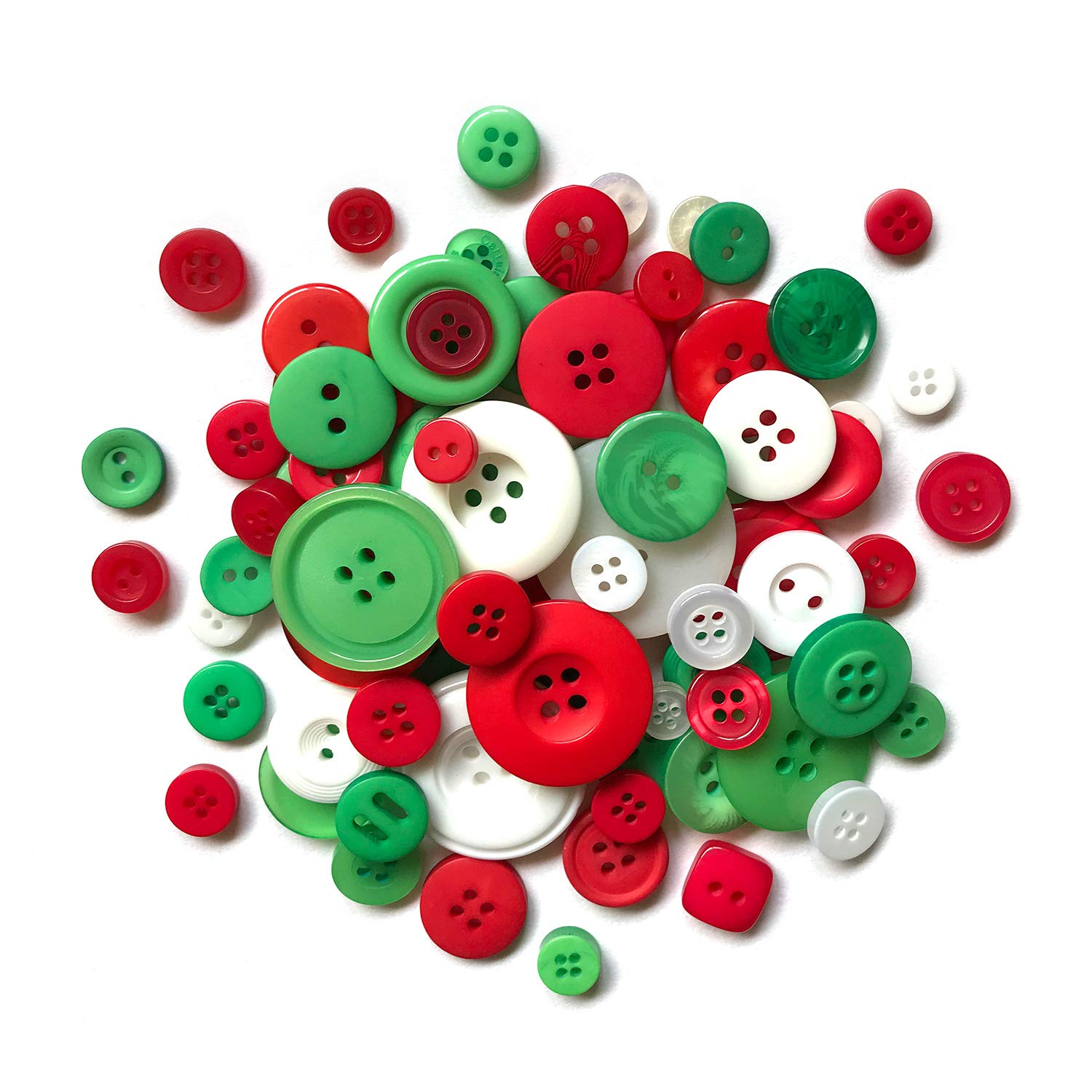 BUTTONS GALORE, INC Christmas Galore Themed Buttons-Colors 18/Pkg