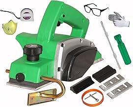 Digital Craft Wood Planer 1400W High-Power Electric Planer Machine 82mm for Carpentry, Professional Multi-Function Woodworking Tool, 6-Inch 2-in-1 Screwdriver, 3M Tape Measure