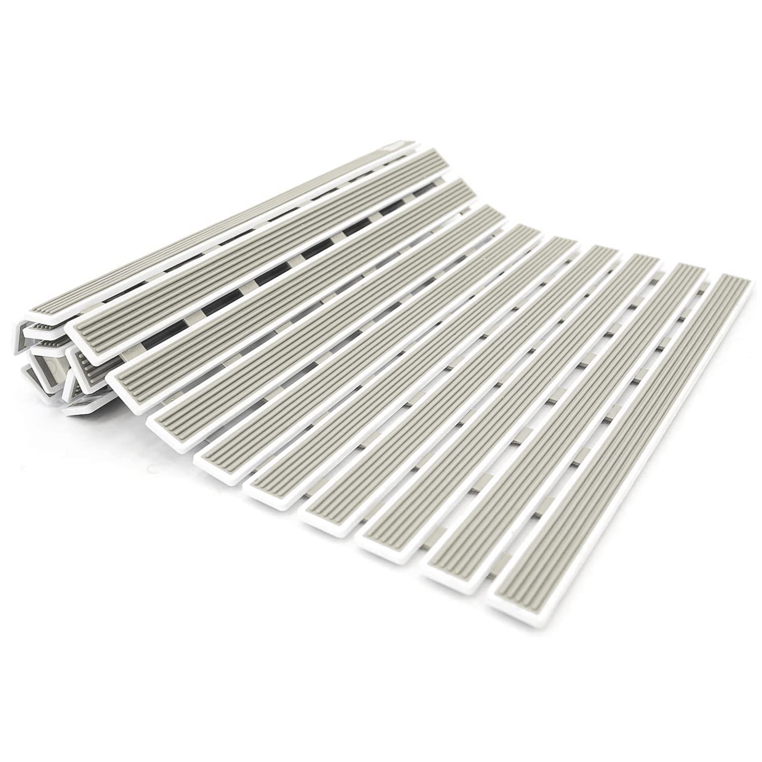 Tapis De Bain Antidérapant Tatkraft Bond - 62x40cm - 126 Ventouses - PVC - Beige - Séchage Rapide