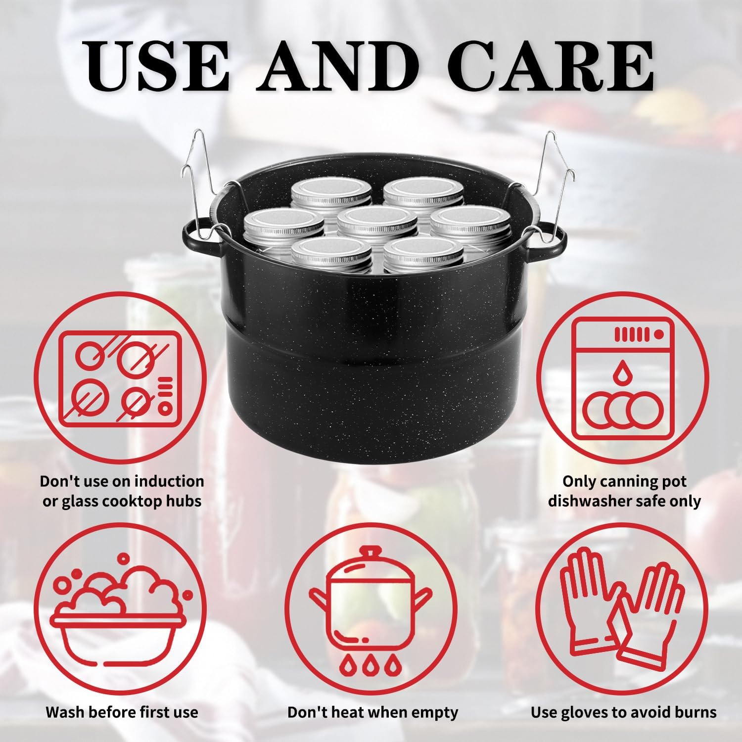 Canning Pot, 21.5QT Water Bath Canning Pot with Rack and Lid, Stainless Steel Canning Rack, Canning Starter Kit for Beginner, for Home, by Kendane.