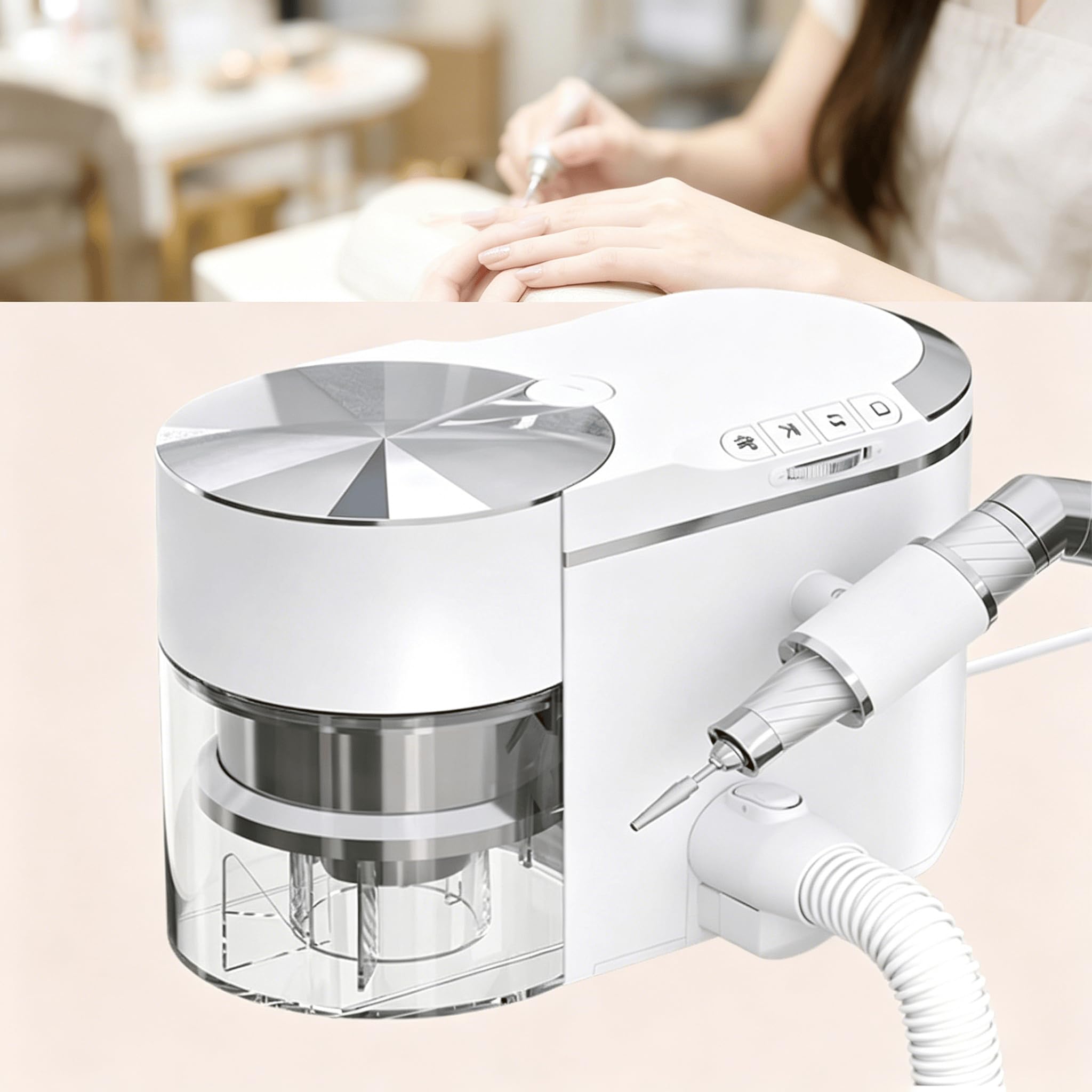 Lime électrique ongles avec aspirateur sans poussière manucure sans bruit