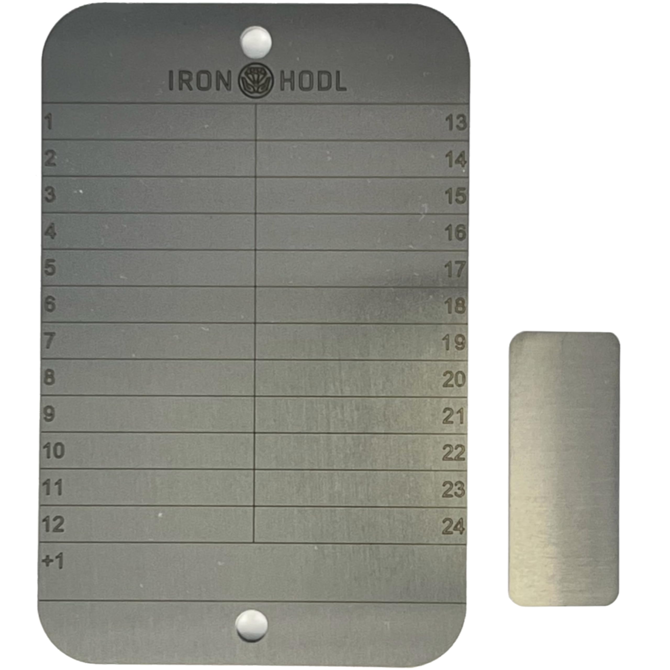 IRON HODL Simple Steel Wallet with Test Plate - 24+1 Recovery Seed Phrase  Wallet Metal Plate Cold Crypto : Amazon.com.be: Fashion