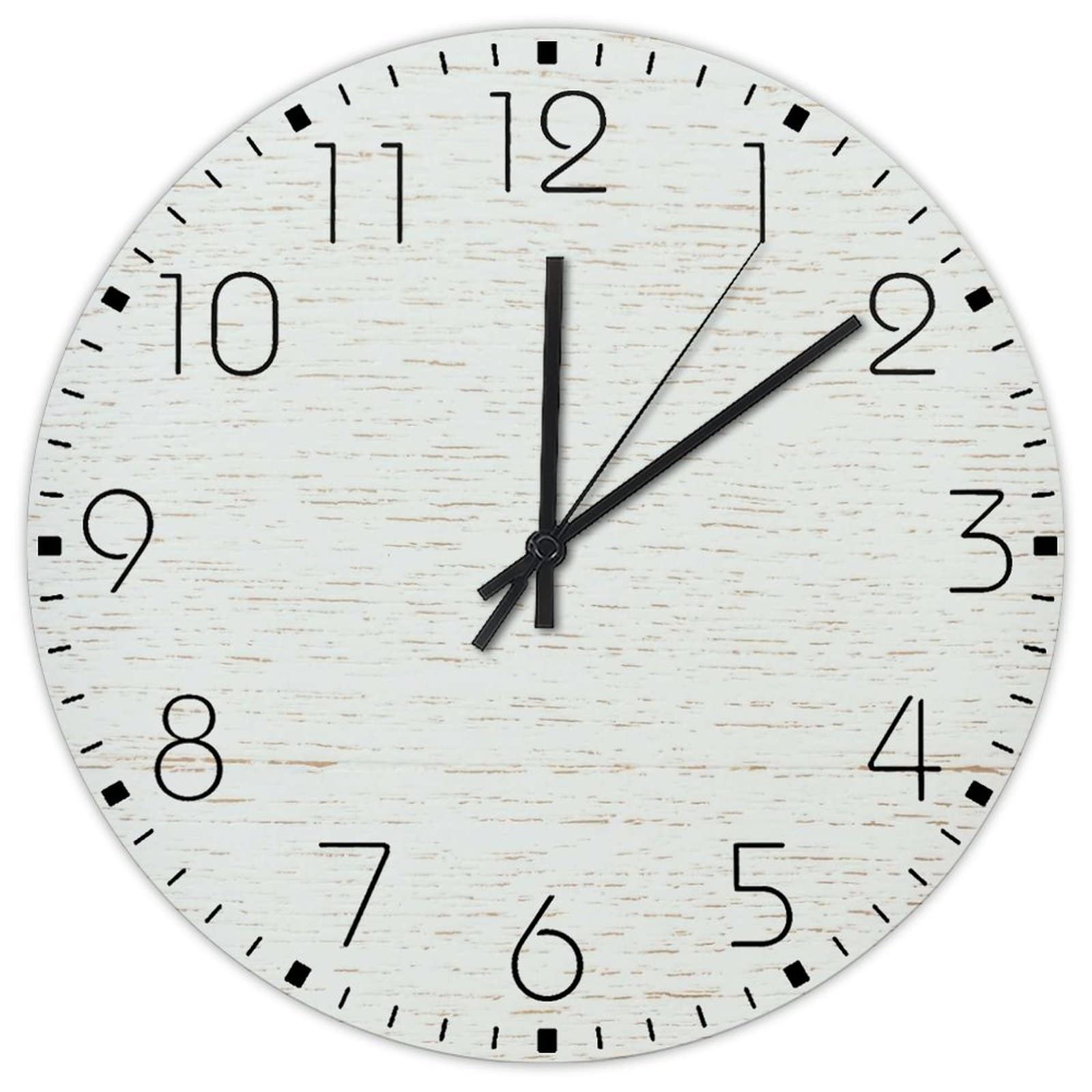 Horloge murale en bois 38 cm Shabby Chic rétro double face