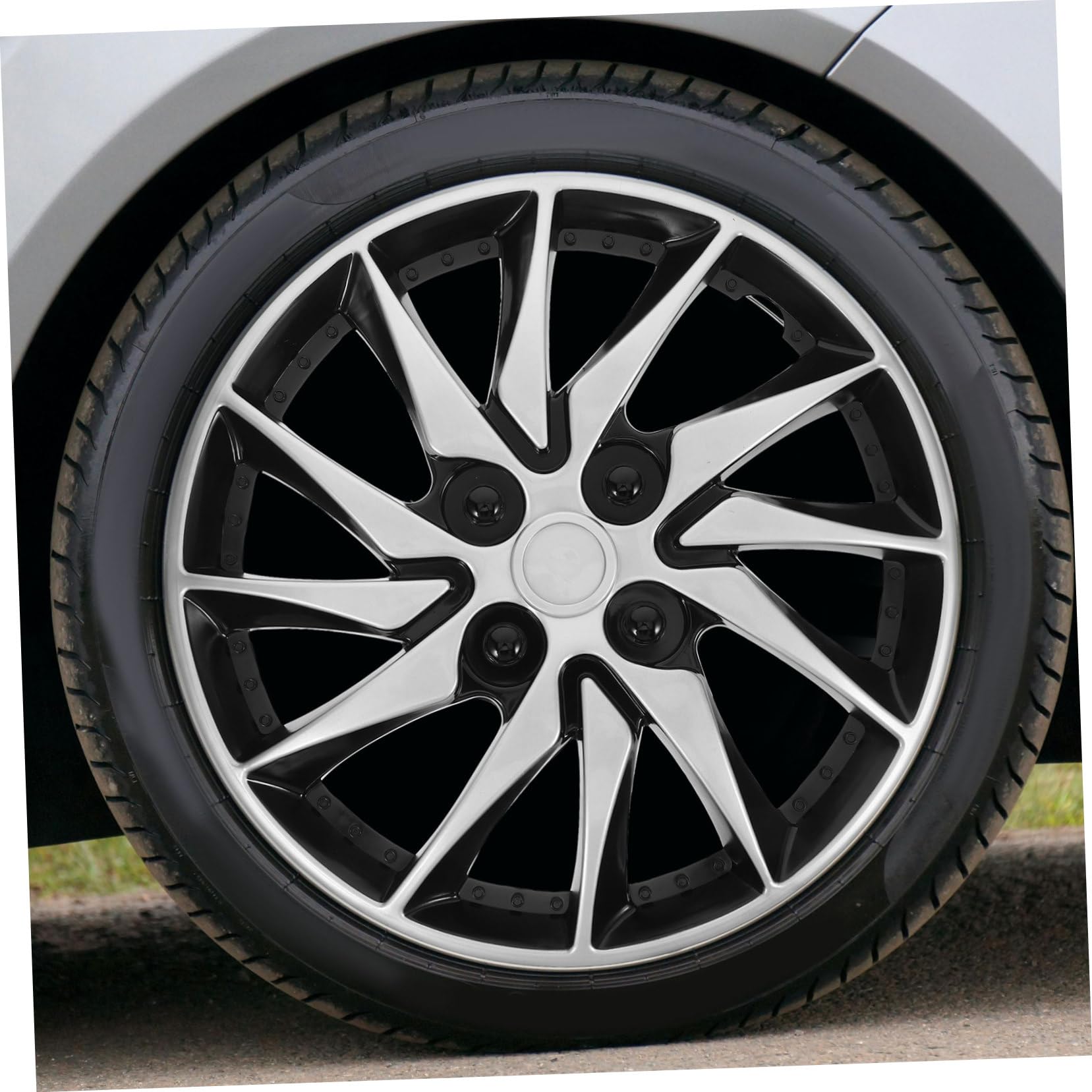 Gatuida Enjoliveur Cache-moyeu pour Jantes De Voiture Remplacement Enjoliveur De Roue Accessoire De Style Automobile