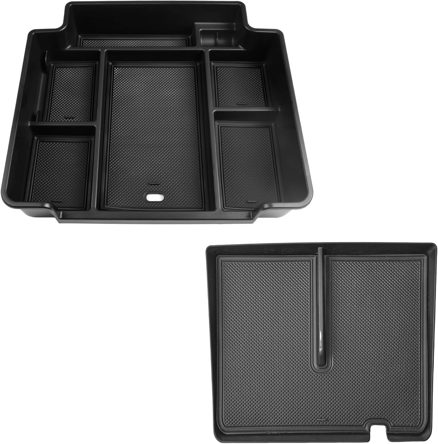 EDBETOS Front Center Console Organizer Tray and Center Console Organizer Compatible with 2025 Chevy Suburban/Tahoe Accessories (Full Console w/Bucket Seats Only)