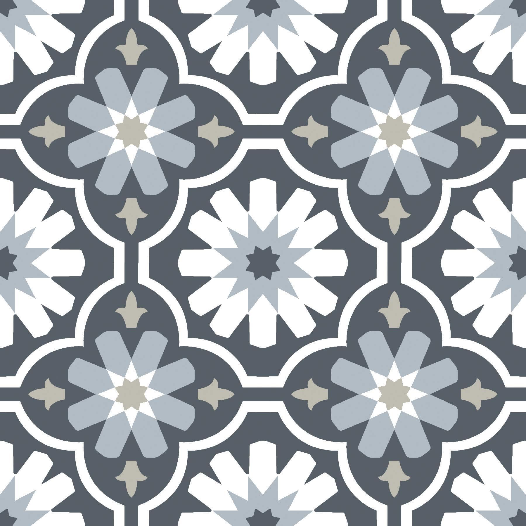 FP2944 Sevilla Peel & Stick Floor Tiles, Grey