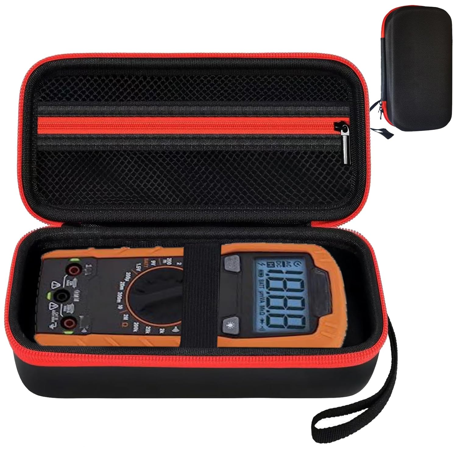 Hard Case Portable Storage Bag Compatible with Klein MM300 MM320 MM325 MM400 MM420 MM700 MM720 Digital Multimeter with Mesh Pocket for Accessories (Case Only)