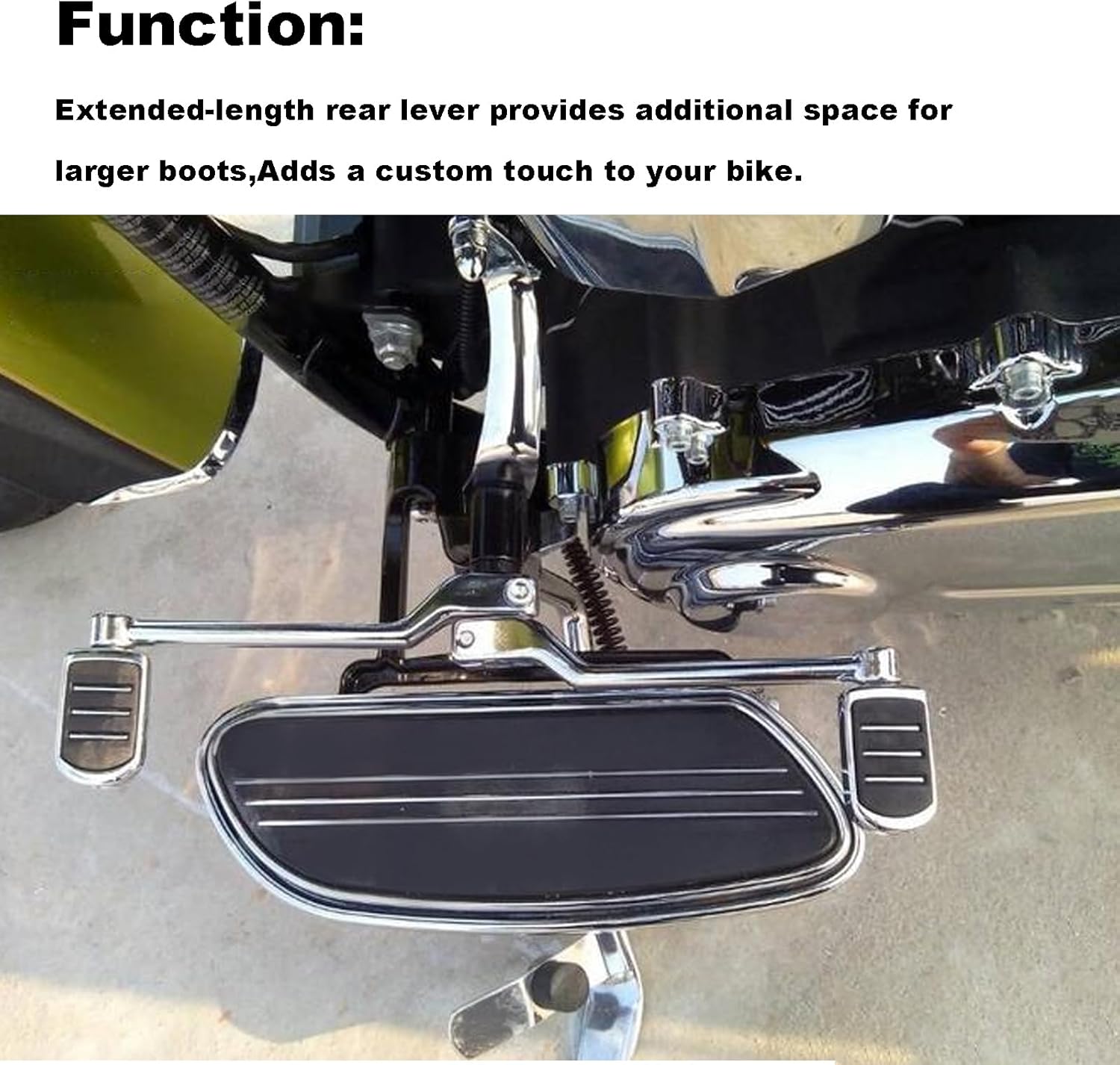 Heel Toe Shift Pegs Compatible with Harley Davidson 1986-2017 FL Softail,1988-2023 Touring Road King Road Glide Street Glide Electra Glide and 2008-later Trike,Front and Rear Levers w/Shifter Pegs