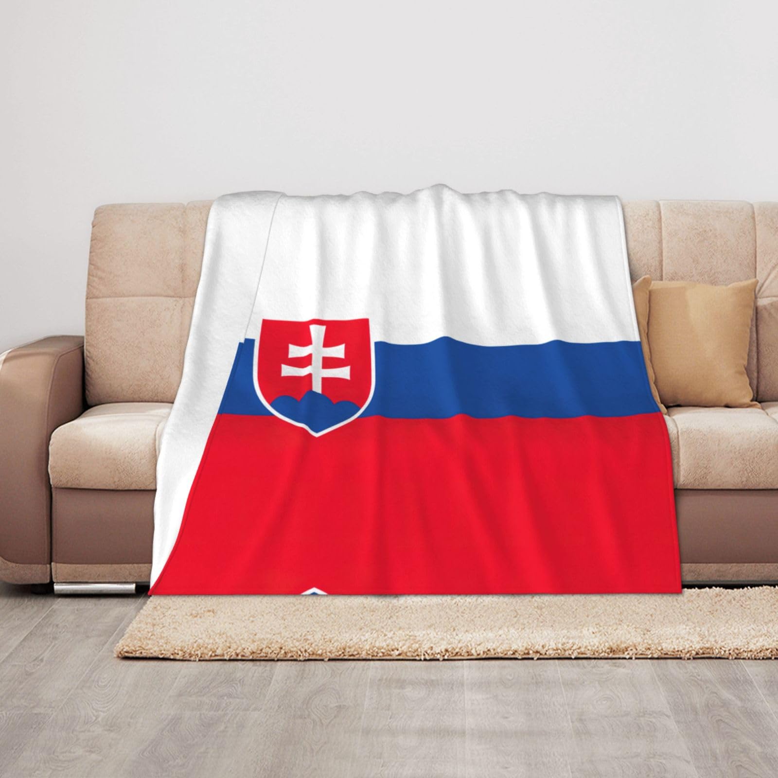 Couverture Slovaquie 127x101cm idée cadeau voyage originale
