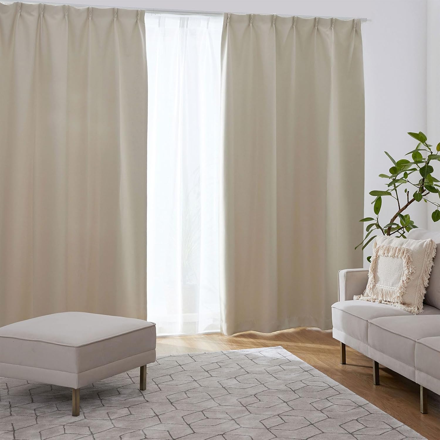 新品・未使用】カーテン 210丈 2枚セット LOWYA