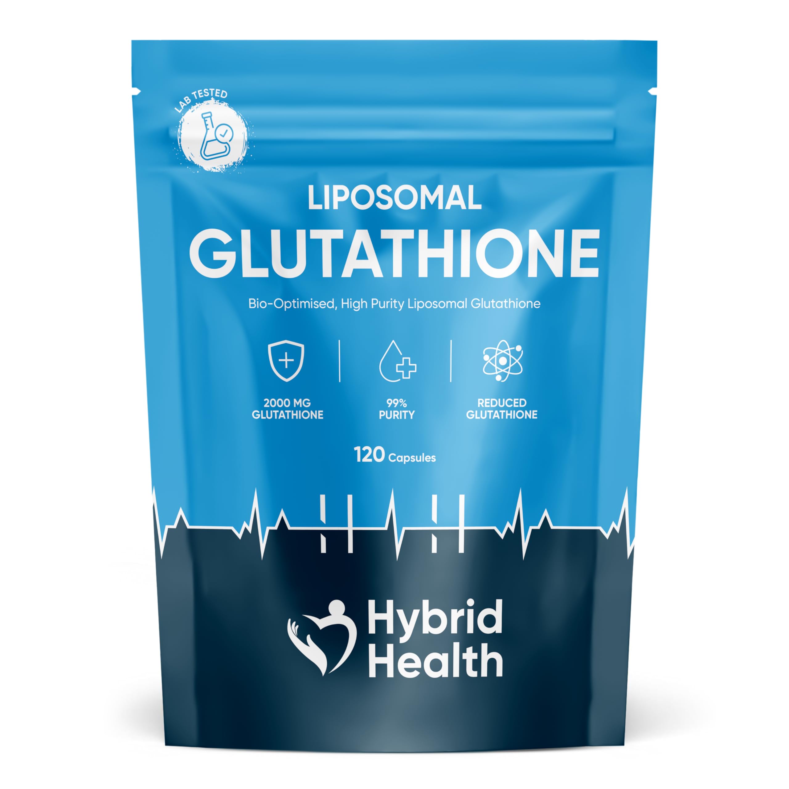 liposomal glutathione uk brand Hybrid Health Liposomal Glutathione 2000mg Supplement